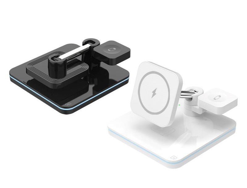 The Wireless Charger Is Suitable For Apple 13 Mobile Phone Wireless Charging Magsafe Magnetic Three-in-one Wireless Charging Stand
